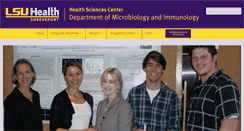 Desktop Screenshot of lsuhscmicrobiology.com